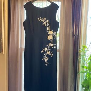 Sarah Spencer Black Embroidered Dress
